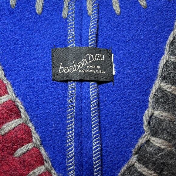 Baabaazuzu Upcycled Vintage Wool Vest Women's Small Medium Cozy Warm Hippy Boho - Picture 3 of 15